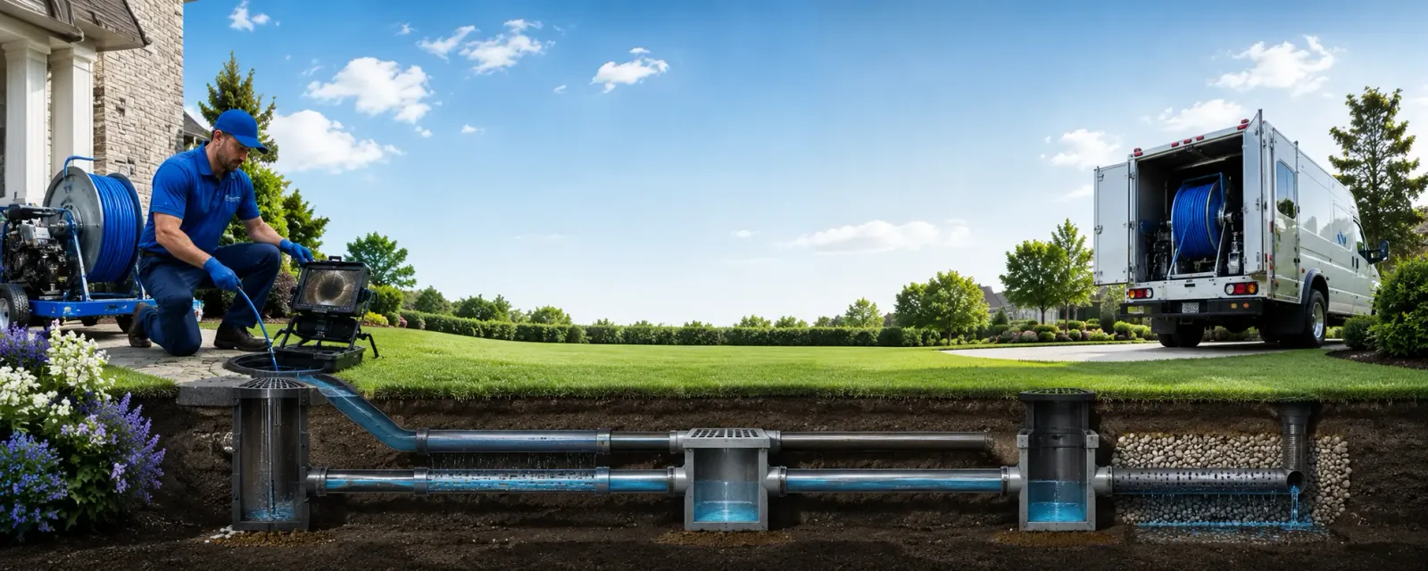 Outdoor drain cleaning information for Strafford, VT